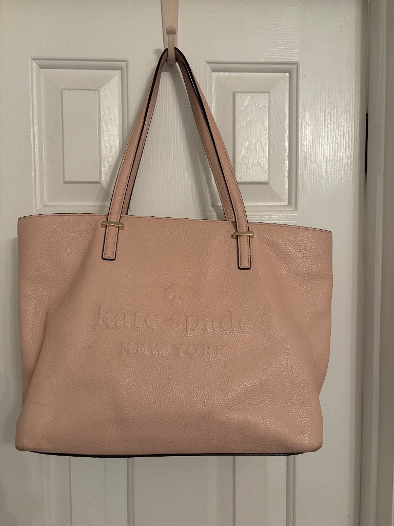 Kate Spade Blush Pink Pebble Leather Tote